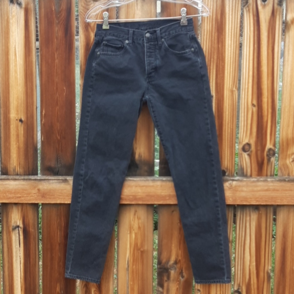 American eagle black hi rise girlfriend jeans 00